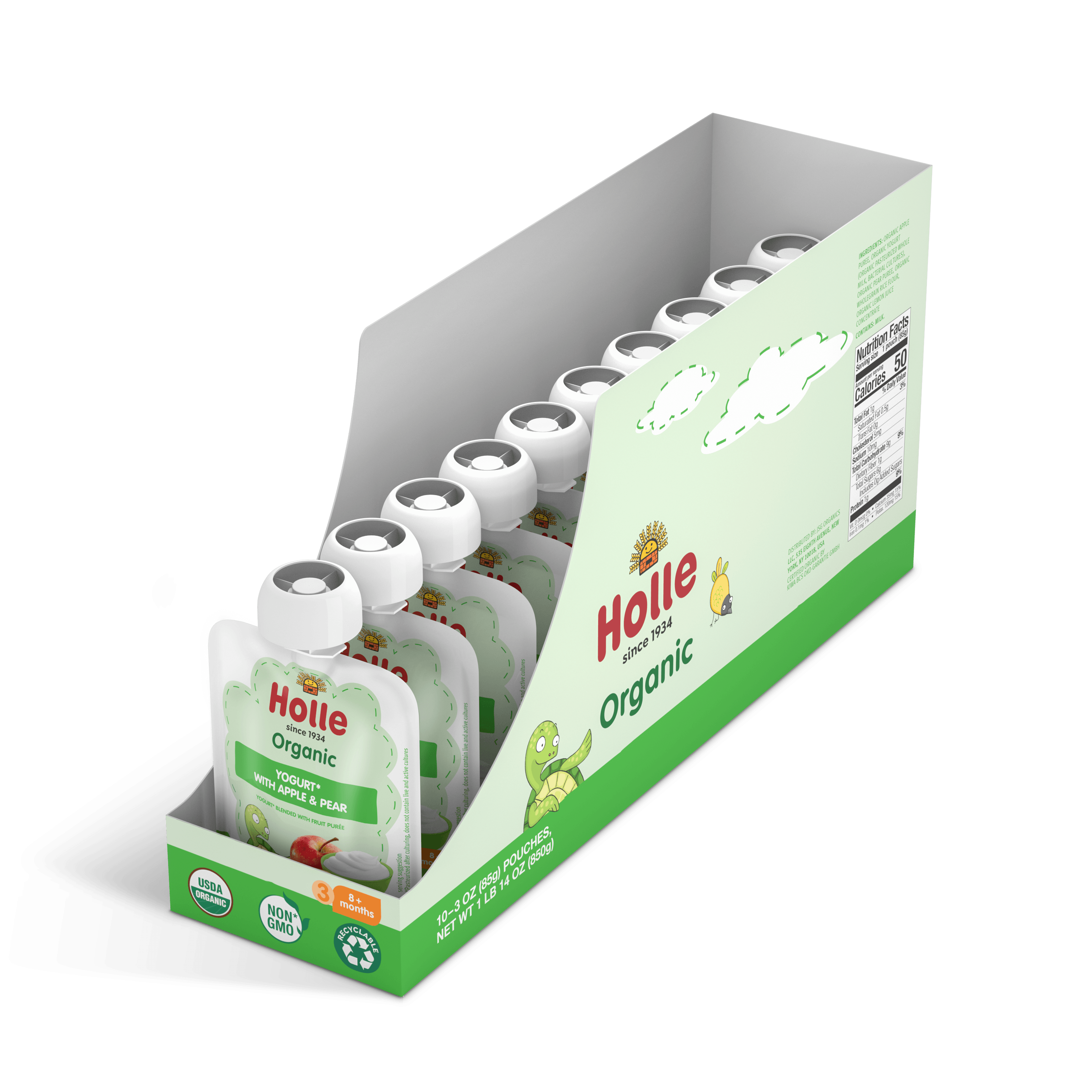 Organic Apple & Pear Yogurt Pouches