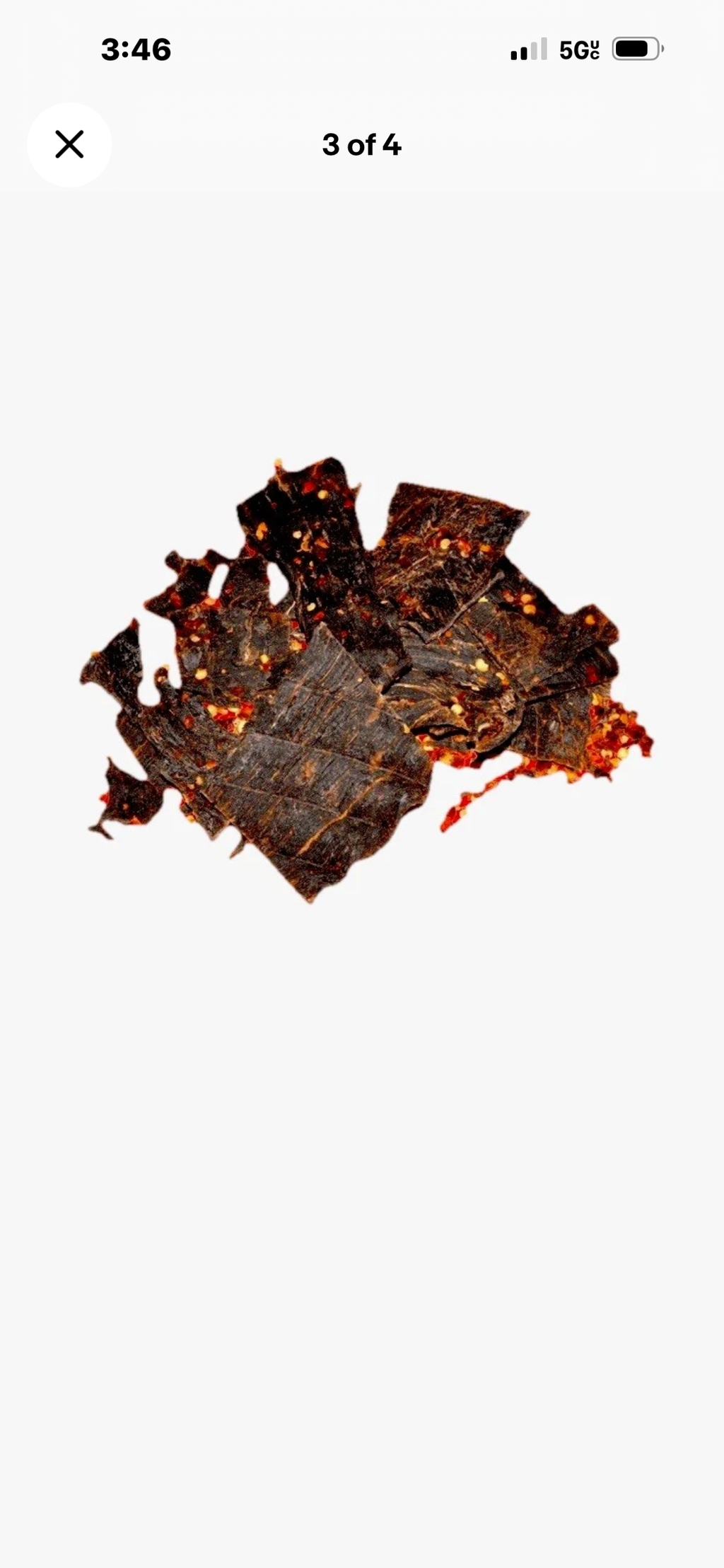 6 - 4 OZ Cedar Creek Hot Beef Jerky Old Fashioned Style No Preservatives