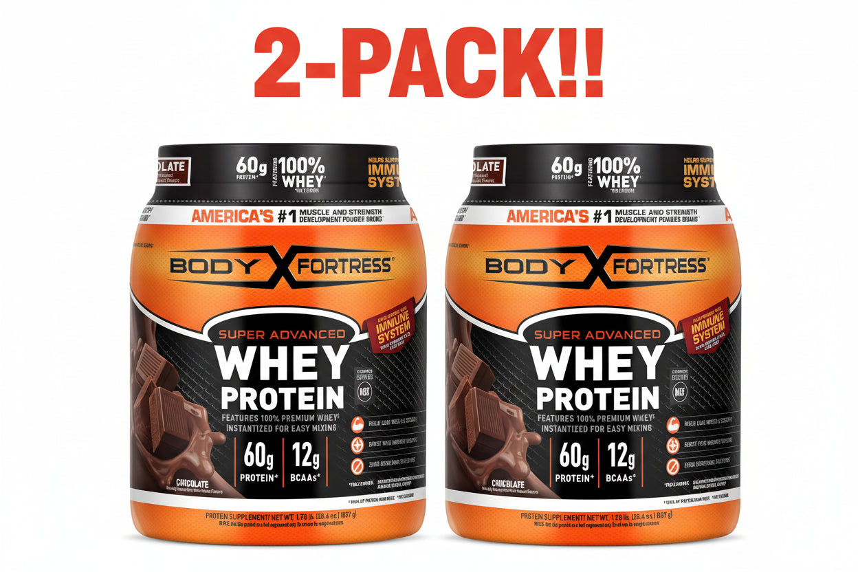Body Fortress 100% Whey Premium Protein Powder Chocolate 1.78lbs (810g) 2Pack! Total 3.56 lbs