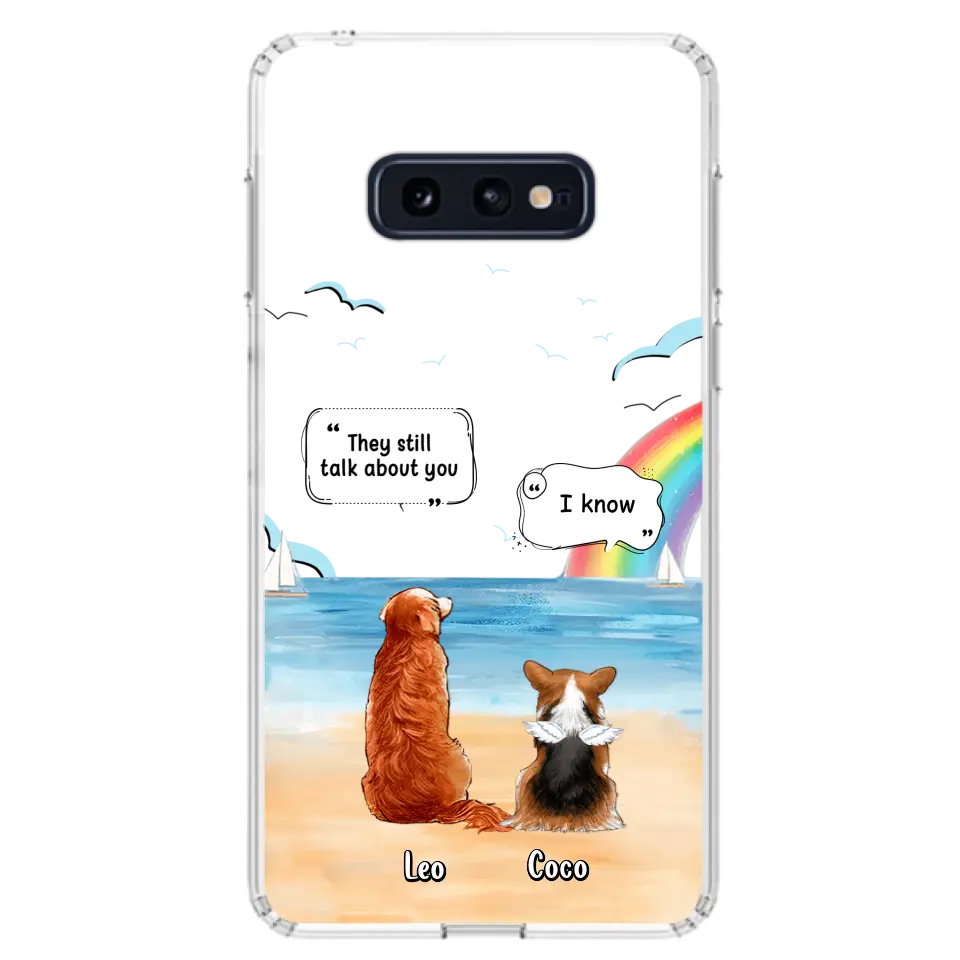 Personalized Memorial Pet Phone Case - Up to 4 Pets - Memorial Gift Idea for Dog/Cat Lovers - They Still Talk About You - Cases For iPhone/Samsung