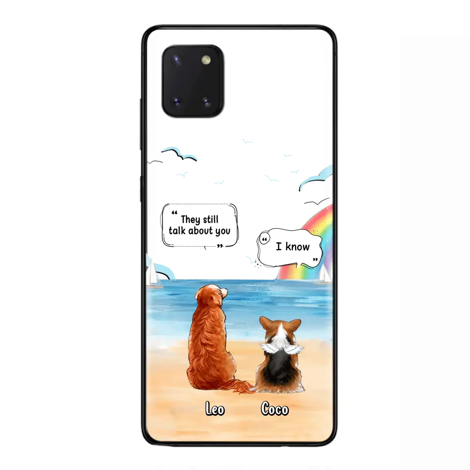 Personalized Memorial Pet Phone Case - Up to 4 Pets - Memorial Gift Idea for Dog/Cat Lovers - They Still Talk About You - Cases For iPhone/Samsung