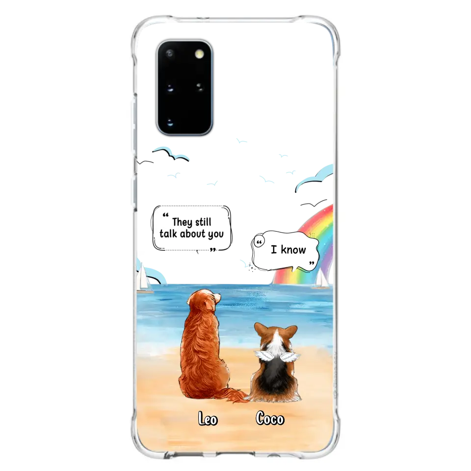 Personalized Memorial Pet Phone Case - Up to 4 Pets - Memorial Gift Idea for Dog/Cat Lovers - They Still Talk About You - Cases For iPhone/Samsung