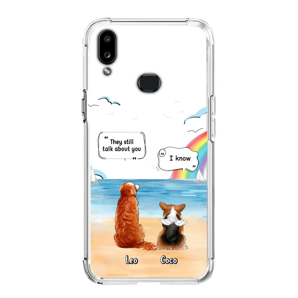 Personalized Memorial Pet Phone Case - Up to 4 Pets - Memorial Gift Idea for Dog/Cat Lovers - They Still Talk About You - Cases For iPhone/Samsung