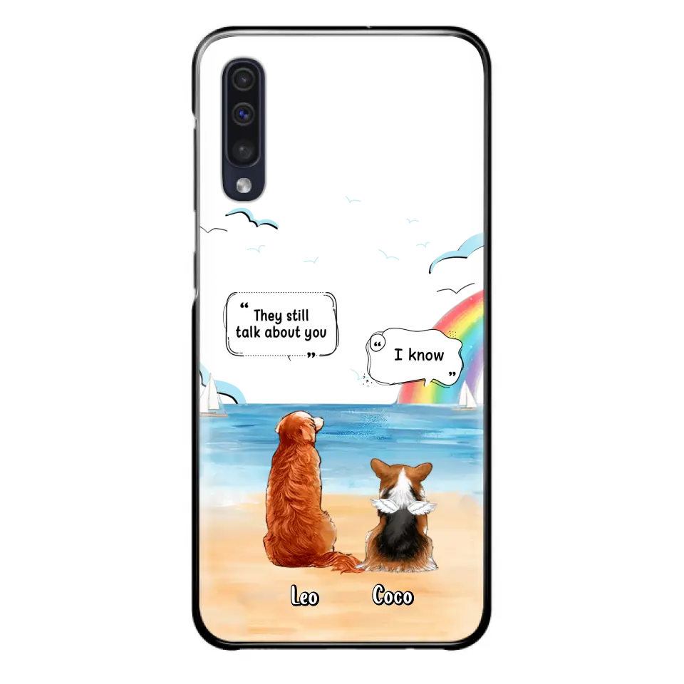 Personalized Memorial Pet Phone Case - Up to 4 Pets - Memorial Gift Idea for Dog/Cat Lovers - They Still Talk About You - Cases For iPhone/Samsung