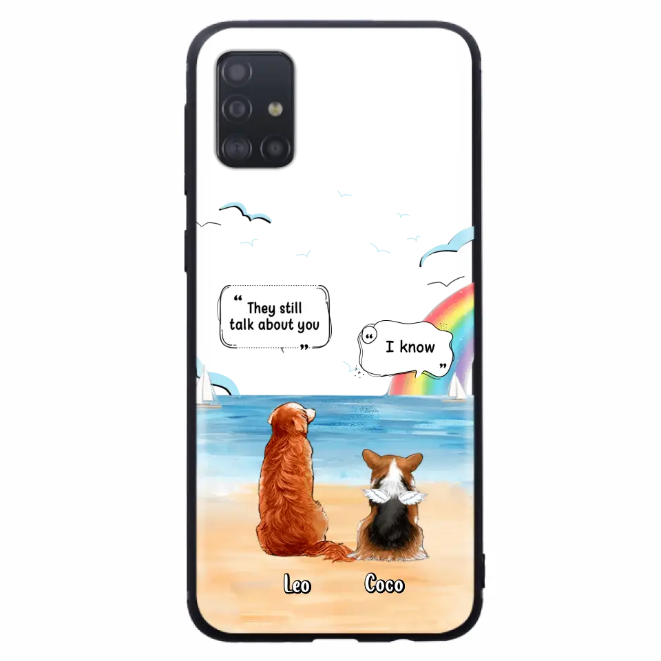 Personalized Memorial Pet Phone Case - Up to 4 Pets - Memorial Gift Idea for Dog/Cat Lovers - They Still Talk About You - Cases For iPhone/Samsung