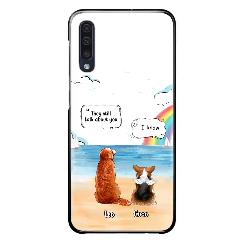 Personalized Memorial Pet Phone Case - Up to 4 Pets - Memorial Gift Idea for Dog/Cat Lovers - They Still Talk About You - Cases For iPhone/Samsung
