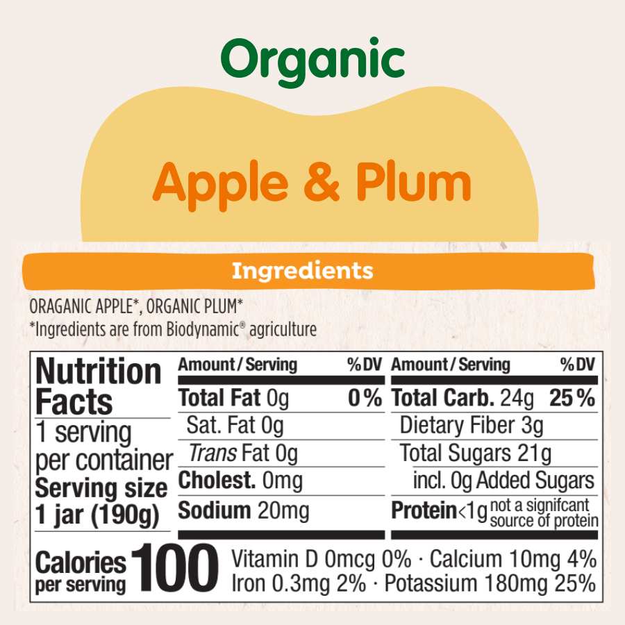 Starting Solids Variety Bundle: Apple & Plum Jars, Oat Cereal, Banana Llama