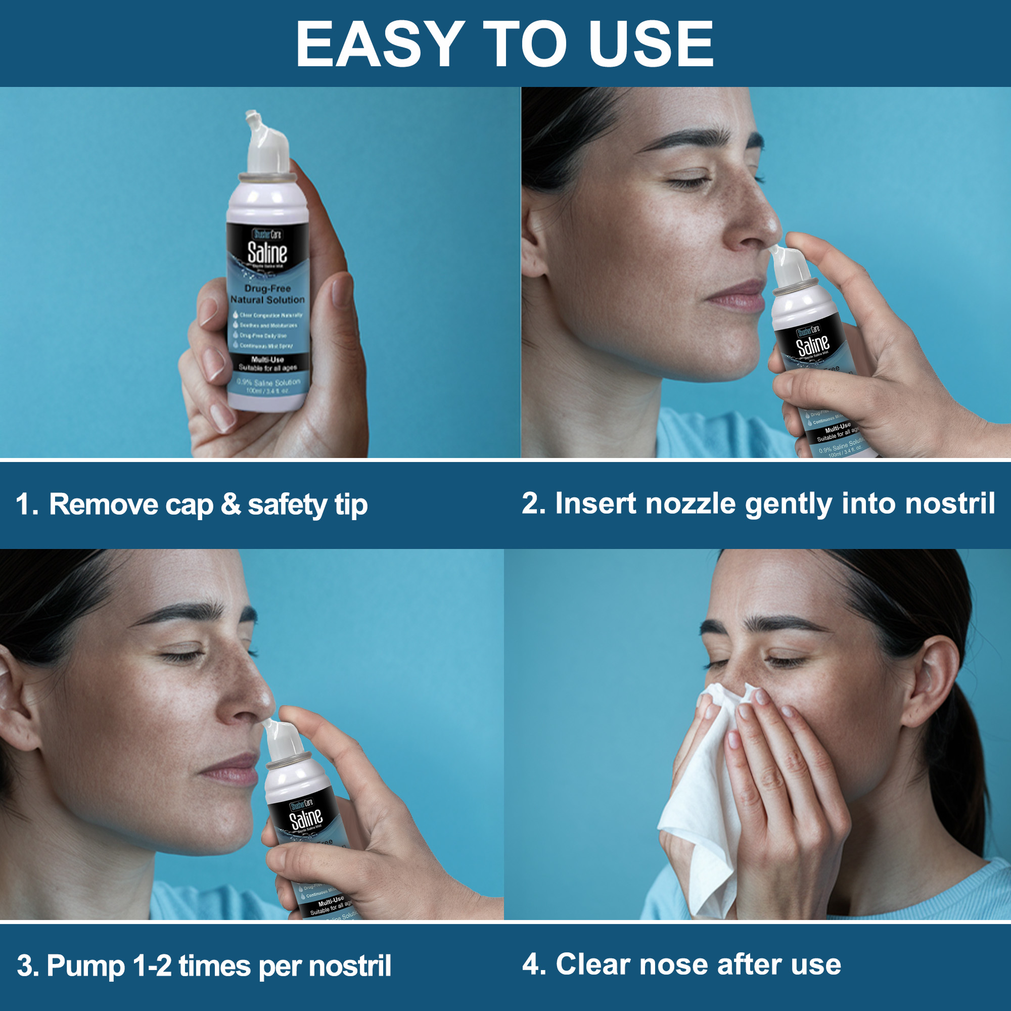 Shusher Care Saline Mist Spray