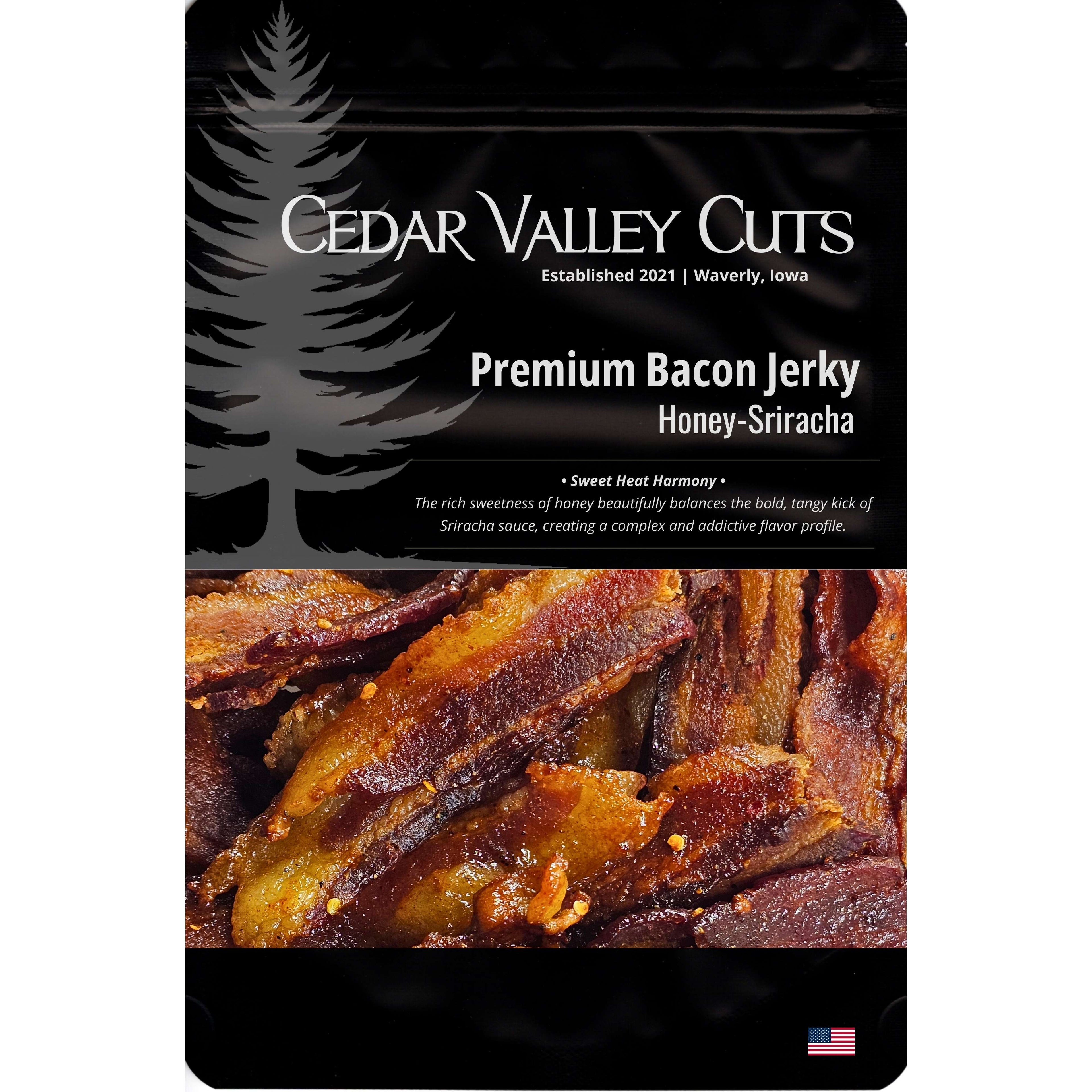Honey-Sriracha Premium Bacon Jerky