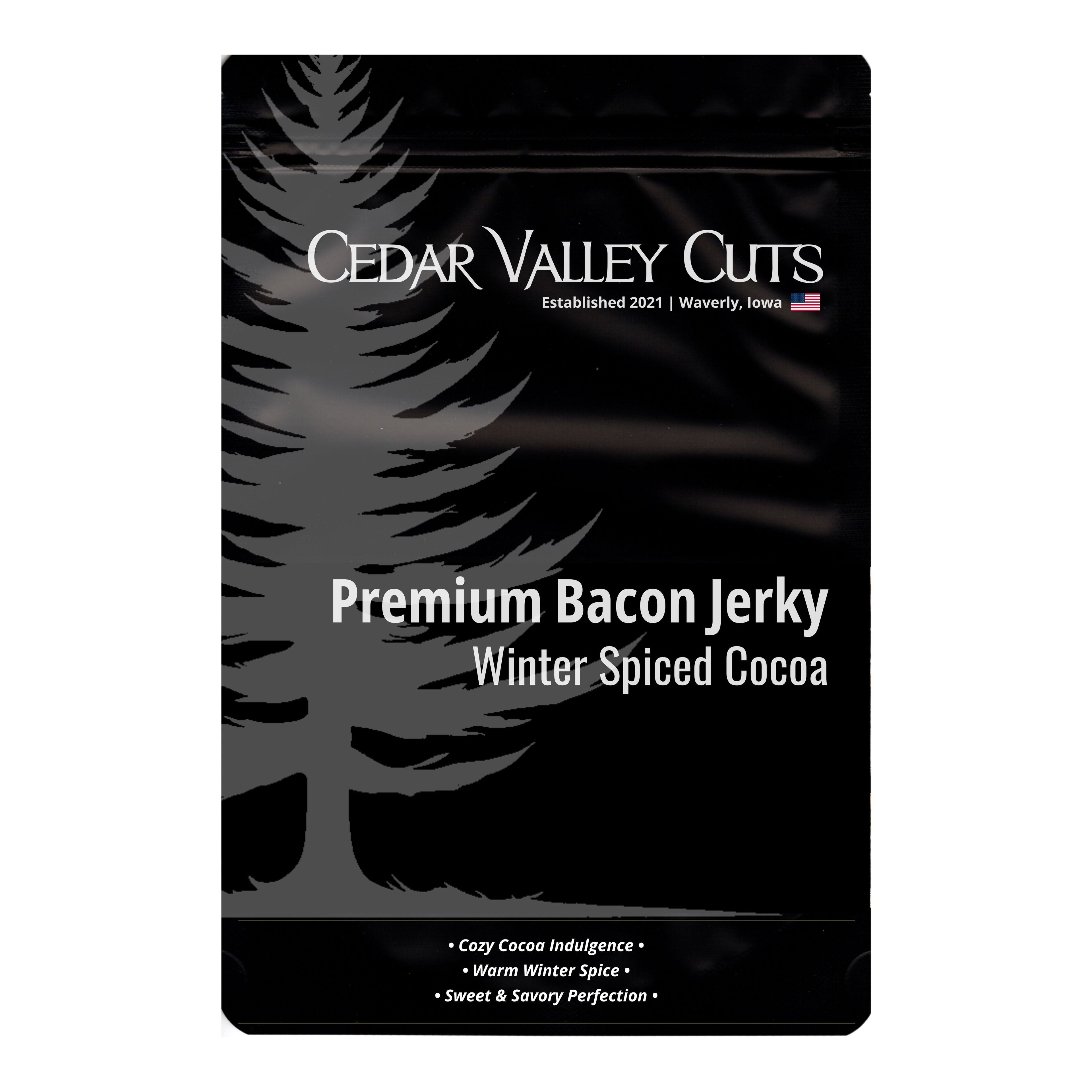 Winter Spiced Cocoa Premium Bacon Jerky