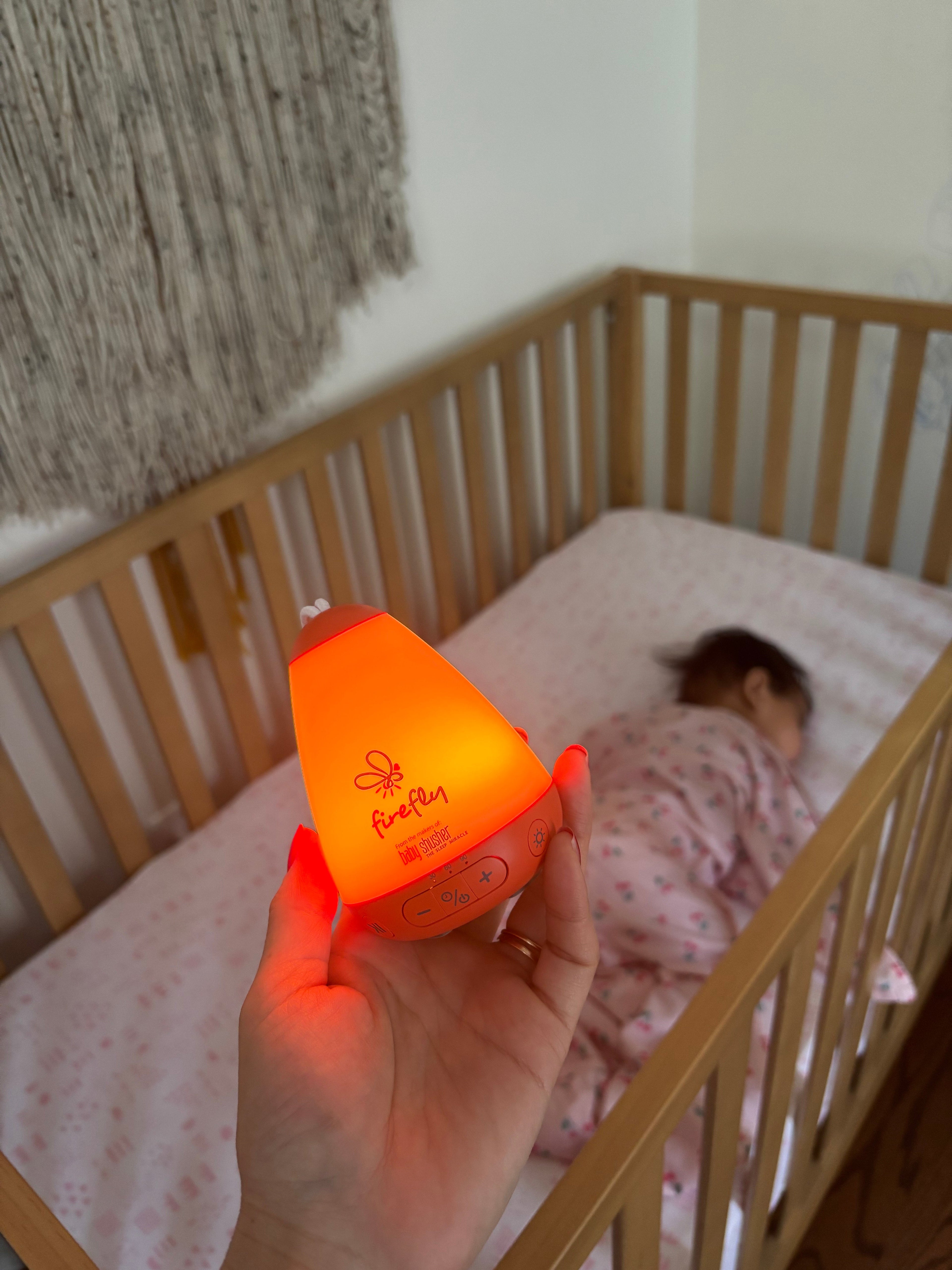 Firefly Portable Baby Sound Machine – Rechargeable Shushing & Night Light by Baby Shusher