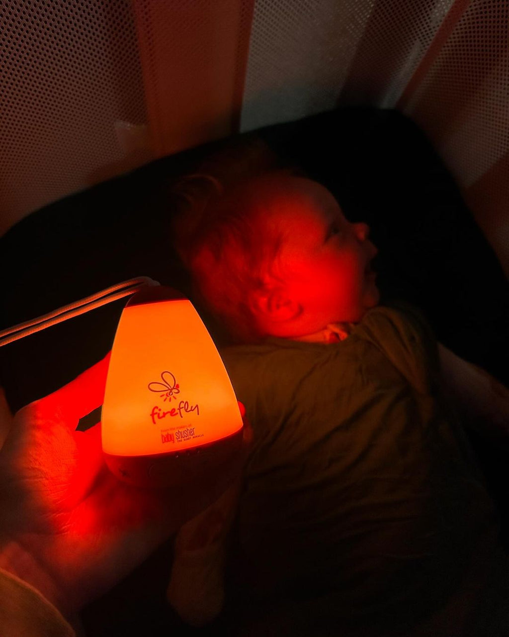 Firefly Portable Baby Sound Machine – Rechargeable Shushing & Night Light by Baby Shusher