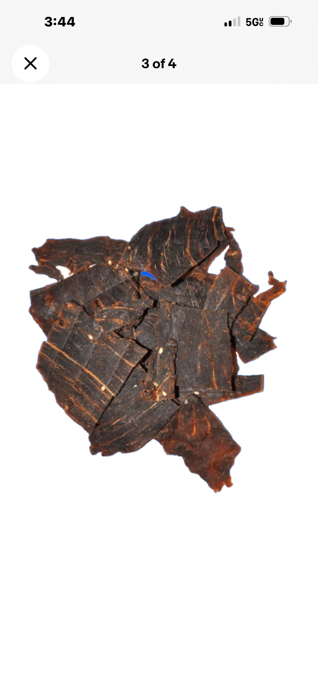 6 - 4 OZ bag, Cedar Creek Teriyaki Beef Jerky, Old Fashioned, No Preservatives