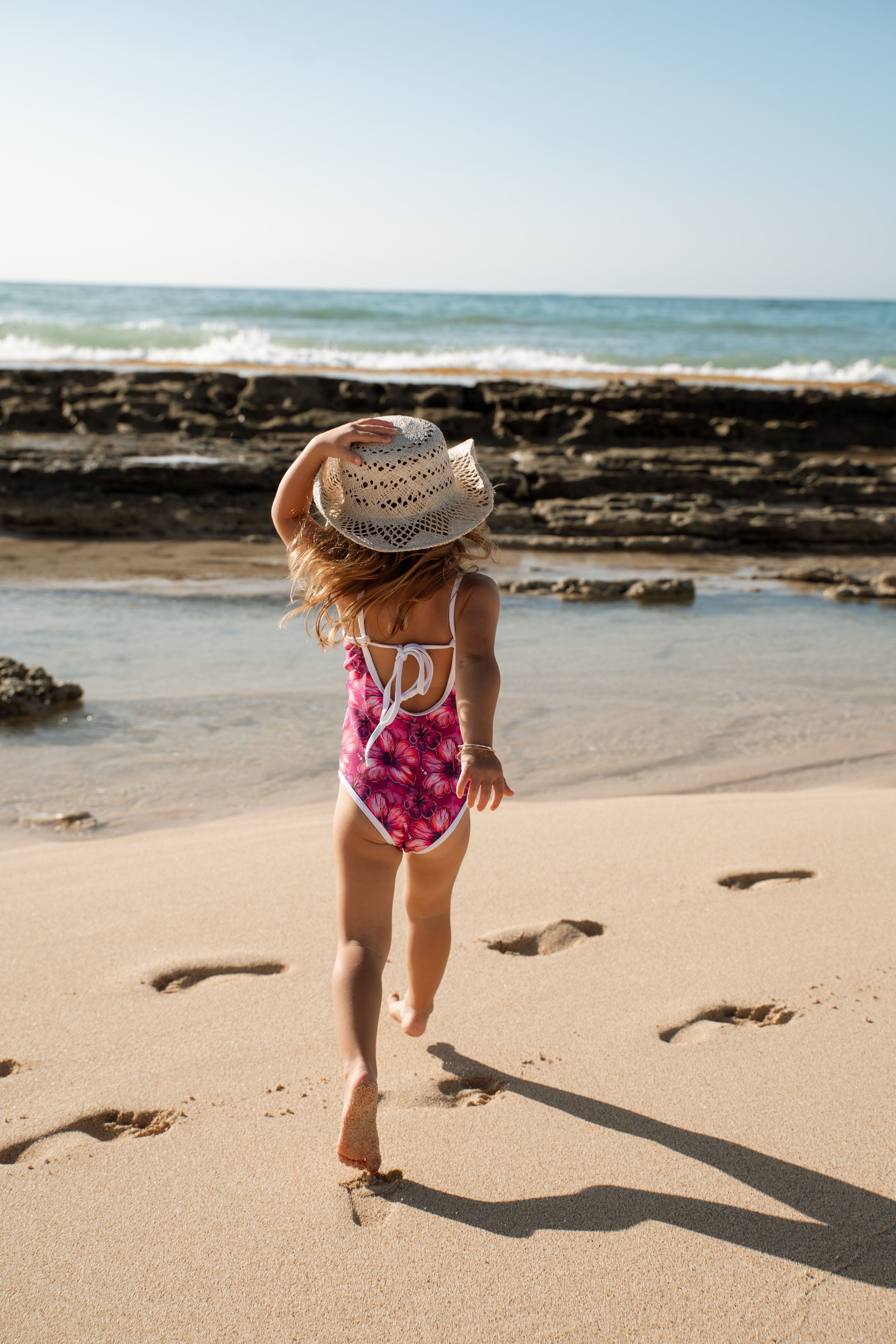 Millie One Piece Kids Swimsuit - Hibiscus Hunny