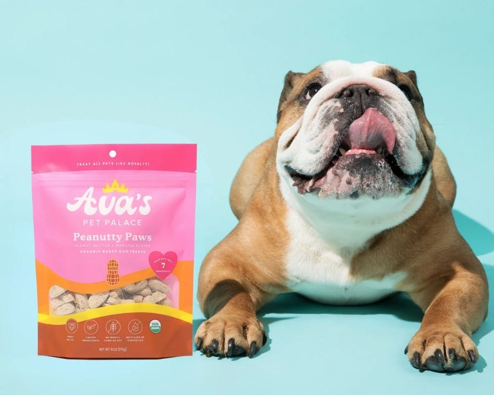 Ava's Pet Palace Organic Oven Baked Dog Treats - Peanutty Paws (6 oz) / 2-Pack