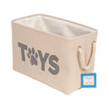 Country Living Foldable Fabric Dog Toy Storage Bin - Convenient Organizer for Pet Accessories