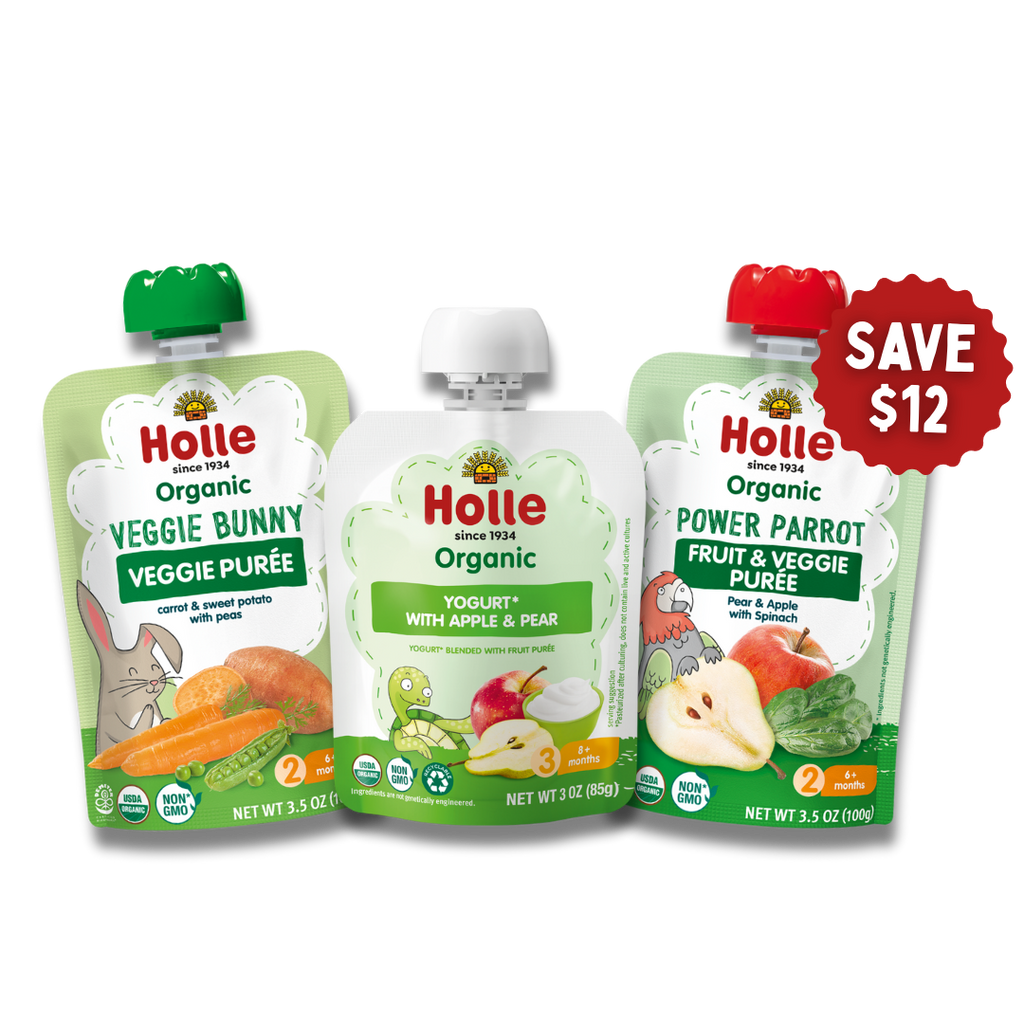 Power Greens Bundle: Veggie Bunny, Power Parrot, Apple & Pear Yogurt